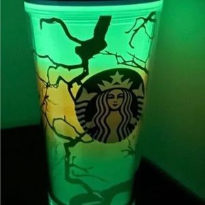 Starbucks Halloween 2022 Glow in the Dark RAVEN'S PERCH 16oz Tumbler.